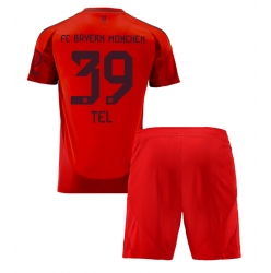 Fotbollsset Barn Bayern Munich Mathys Tel #39 Hemmatröja 2024-25 Mini-Kit Kortärmad (+ korta byxor)