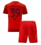 Fotbollsset Barn Bayern Munich Mathys Tel #39 Hemmatröja 2024-25 Mini-Kit Kortärmad (+ korta byxor)