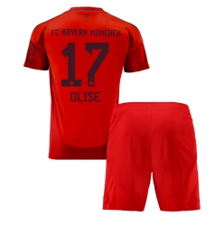 Fotbollsset Barn Bayern Munich Michael Olise #17 Hemmatröja 2024-25 Mini-Kit Kortärmad (+ korta byxor)