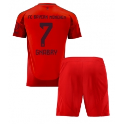 Fotbollsset Barn Bayern Munich Serge Gnabry #7 Hemmatröja 2024-25 Mini-Kit Kortärmad (+ korta byxor)