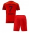 Fotbollsset Barn Bayern Munich Serge Gnabry #7 Hemmatröja 2024-25 Mini-Kit Kortärmad (+ korta byxor)