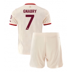 Fotbollsset Barn Bayern Munich Serge Gnabry #7 Tredje Tröja 2024-25 Mini-Kit Kortärmad (+ korta byxor)