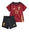 Fotbollsset Barn Belgien Arthur Vermeeren #23 Hemmatröja EM 2024 Mini-Kit Kortärmad (+ korta byxor)