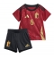 Fotbollsset Barn Belgien Axel Witsel #6 Hemmatröja EM 2024 Mini-Kit Kortärmad (+ korta byxor)