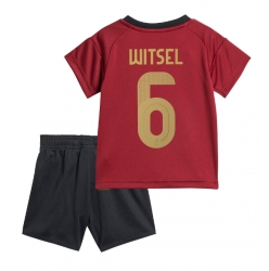 Fotbollsset Barn Belgien Axel Witsel #6 Hemmatröja EM 2024 Mini-Kit Kortärmad (+ korta byxor)