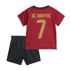 Fotbollsset Barn Belgien Kevin De Bruyne #7 Hemmatröja EM 2024 Mini-Kit Kortärmad (+ korta byxor)