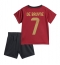 Fotbollsset Barn Belgien Kevin De Bruyne #7 Hemmatröja EM 2024 Mini-Kit Kortärmad (+ korta byxor)