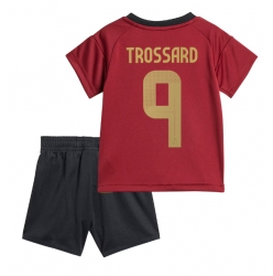 Fotbollsset Barn Belgien Leandro Trossard #9 Hemmatröja EM 2024 Mini-Kit Kortärmad (+ korta byxor)