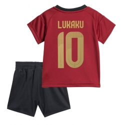 Fotbollsset Barn Belgien Romelu Lukaku #10 Hemmatröja EM 2024 Mini-Kit Kortärmad (+ korta byxor)