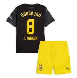 Fotbollsset Barn Borussia Dortmund Felix Nmecha #8 Bortatröja 2024-25 Mini-Kit Kortärmad (+ korta byxor)