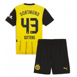 Fotbollsset Barn Borussia Dortmund Jamie Bynoe-Gittens #43 Hemmatröja 2024-25 Mini-Kit Kortärmad (+ korta byxor)