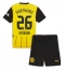 Fotbollsset Barn Borussia Dortmund Julian Ryerson #26 Hemmatröja 2024-25 Mini-Kit Kortärmad (+ korta byxor)