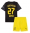 Fotbollsset Barn Borussia Dortmund Karim Adeyemi #27 Bortatröja 2024-25 Mini-Kit Kortärmad (+ korta byxor)