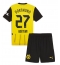 Fotbollsset Barn Borussia Dortmund Karim Adeyemi #27 Hemmatröja 2024-25 Mini-Kit Kortärmad (+ korta byxor)