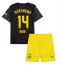 Fotbollsset Barn Borussia Dortmund Maximilian Beier #14 Bortatröja 2024-25 Mini-Kit Kortärmad (+ korta byxor)