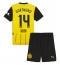 Fotbollsset Barn Borussia Dortmund Maximilian Beier #14 Hemmatröja 2024-25 Mini-Kit Kortärmad (+ korta byxor)