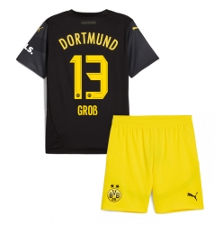 Fotbollsset Barn Borussia Dortmund Pascal Gross #13 Bortatröja 2024-25 Mini-Kit Kortärmad (+ korta byxor)