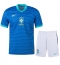 Fotbollsset Barn Brasilien Bortatröja Copa America 2024 Mini-Kit Kortärmad (+ korta byxor)