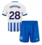 Fotbollsset Barn Brighton Evan Ferguson #28 Hemmatröja 2024-25 Mini-Kit Kortärmad (+ korta byxor)