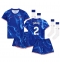 Fotbollsset Barn Chelsea Axel Disasi #2 Hemmatröja 2024-25 Mini-Kit Kortärmad (+ korta byxor)