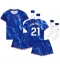 Fotbollsset Barn Chelsea Ben Chilwell #21 Hemmatröja 2024-25 Mini-Kit Kortärmad (+ korta byxor)