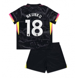 Fotbollsset Barn Chelsea Christopher Nkunku #18 Tredje Tröja 2024-25 Mini-Kit Kortärmad (+ korta byxor)