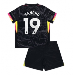 Fotbollsset Barn Chelsea Jadon Sancho #19 Tredje Tröja 2024-25 Mini-Kit Kortärmad (+ korta byxor)