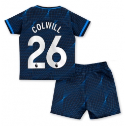 Fotbollsset Barn Chelsea Levi Colwill #26 Bortatröja 2023-24 Mini-Kit Kortärmad (+ korta byxor)