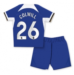 Fotbollsset Barn Chelsea Levi Colwill #26 Hemmatröja 2023-24 Mini-Kit Kortärmad (+ korta byxor)