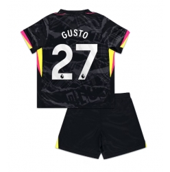 Fotbollsset Barn Chelsea Malo Gusto #27 Tredje Tröja 2024-25 Mini-Kit Kortärmad (+ korta byxor)