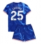 Fotbollsset Barn Chelsea Moises Caicedo #25 Hemmatröja 2024-25 Mini-Kit Kortärmad (+ korta byxor)