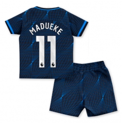 Fotbollsset Barn Chelsea Noni Madueke #11 Bortatröja 2023-24 Mini-Kit Kortärmad (+ korta byxor)