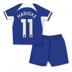 Fotbollsset Barn Chelsea Noni Madueke #11 Hemmatröja 2023-24 Mini-Kit Kortärmad (+ korta byxor)