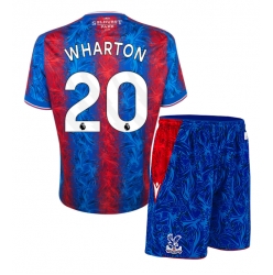 Fotbollsset Barn Crystal Palace Adam Wharton #20 Hemmatröja 2024-25 Mini-Kit Kortärmad (+ korta byxor)