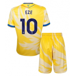 Fotbollsset Barn Crystal Palace Eberechi Eze #10 Bortatröja 2024-25 Mini-Kit Kortärmad (+ korta byxor)