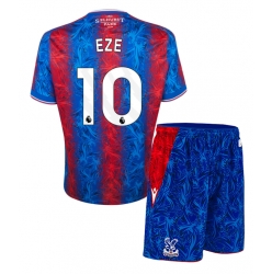 Fotbollsset Barn Crystal Palace Eberechi Eze #10 Hemmatröja 2024-25 Mini-Kit Kortärmad (+ korta byxor)