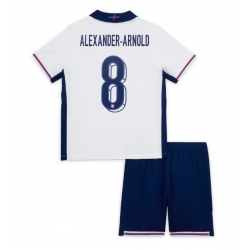 Fotbollsset Barn England Alexander-Arnold #8 Hemmatröja EM 2024 Mini-Kit Kortärmad (+ korta byxor)