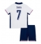 Fotbollsset Barn England Bukayo Saka #7 Hemmatröja EM 2024 Mini-Kit Kortärmad (+ korta byxor)