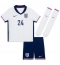 Fotbollsset Barn England Cole Palmer #24 Hemmatröja EM 2024 Mini-Kit Kortärmad (+ korta byxor)