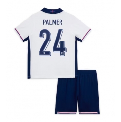 Fotbollsset Barn England Cole Palmer #24 Hemmatröja EM 2024 Mini-Kit Kortärmad (+ korta byxor)