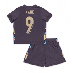 Fotbollsset Barn England Harry Kane #9 Bortatröja EM 2024 Mini-Kit Kortärmad (+ korta byxor)