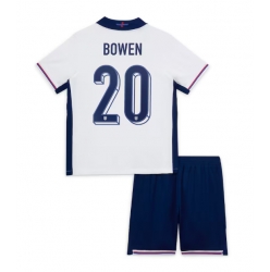 Fotbollsset Barn England Jarrod Bowen #20 Hemmatröja EM 2024 Mini-Kit Kortärmad (+ korta byxor)