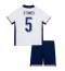 Fotbollsset Barn England John Stones #5 Hemmatröja EM 2024 Mini-Kit Kortärmad (+ korta byxor)