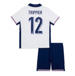 Fotbollsset Barn England Kieran Trippier #12 Hemmatröja EM 2024 Mini-Kit Kortärmad (+ korta byxor)