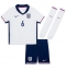 Fotbollsset Barn England Marc Guehi #6 Hemmatröja EM 2024 Mini-Kit Kortärmad (+ korta byxor)