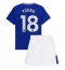 Fotbollsset Barn Everton Ashley Young #18 Hemmatröja 2024-25 Mini-Kit Kortärmad (+ korta byxor)