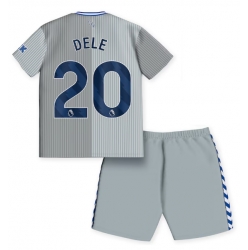 Fotbollsset Barn Everton Dele Alli #20 Tredje Tröja 2023-24 Mini-Kit Kortärmad (+ korta byxor)