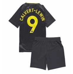 Fotbollsset Barn Everton Dominic Calvert-Lewin #9 Bortatröja 2024-25 Mini-Kit Kortärmad (+ korta byxor)