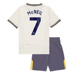 Fotbollsset Barn Everton Dwight McNeil #7 Tredje Tröja 2024-25 Mini-Kit Kortärmad (+ korta byxor)