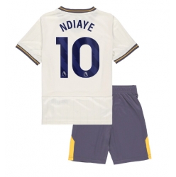 Fotbollsset Barn Everton Iliman Ndiaye #10 Tredje Tröja 2024-25 Mini-Kit Kortärmad (+ korta byxor)